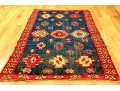 Caucasian Kazak Style Knotted Wool Area Rug, 7'6