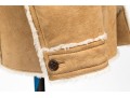 Andrew Marc Tan Suede Shearling Coat, Size XL