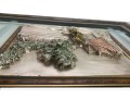 Sterling Silver High Relief Landscape Creazioni Artistiche, Framed In Italy