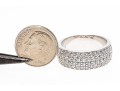 Sterling Silver Pave Set CZ Band Ring, Size 9