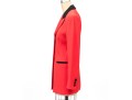 Escada By Margaretha Ley Striking Vintage Red And Black Button Front Blazer, Size 33