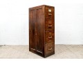 Vintage Wood And Brass File Cabinet - For Upcycle