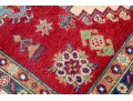 Soft Hand Knotted Wool Pakistan Kayak Area Capet, 7' X 4'-10