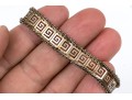 Sterling Vermeil Greek Key Chain Bracelet
