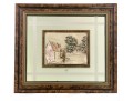 Sterling Silver High Relief Landscape Creazioni Artistiche, Framed In Italy