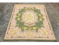 Indian Chain-stitch Wool Carpet, 5'-9 1/2