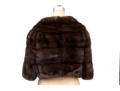 Striking Vintage Brown Fur Shrug, OSFA