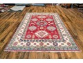 Soft Hand Knotted Wool Pakistan Kayak Area Capet, 7' X 4'-10
