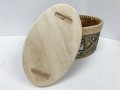 Signed Ukrainian Bent And Pierced Oval Birch Box