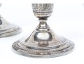 Pair Of Wedgwood International Sterling Silver Weighted Candlesticks