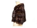Striking Vintage Brown Fur Shrug, OSFA
