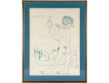Picasso 1967 Limited Edition Lithograph, Flute Player And Female Nude For Restoration