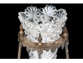  Antique Cut Crystal Large Epergne With Assembled Neoclassical Style Stand
