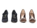 Collection Of Two Pairs Of Suede Pumps, Robert Clerges, Dana Davis Sizes 10 And 11