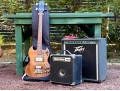 Gibson Electric Bass With Two Amps