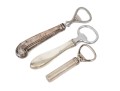 Group Of Three Vintage Sterling Silver Handled Bottle Openers