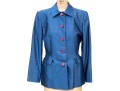 Ralph Lauren Purple Label Beautiful Blue Silk Blazer, Size 10