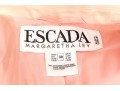 Escada, Margaretha Ley Vintage Vibrant Pink And Cream Wool Button Front Blazer, Size 38