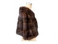 Striking Vintage Brown Fur Shrug, OSFA