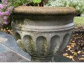 Cast Cement Fluted Urn Form Planter 