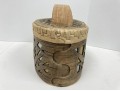 Signed Ukrainian Bent And Pierced Oval Birch Box