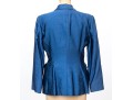 Ralph Lauren Purple Label Beautiful Blue Silk Blazer, Size 10