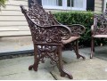 Pair Of Cast Iron Neoclassical Armchairs