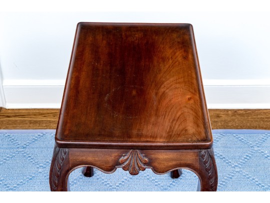 Antique Dish Top Mahogany George III Style Side Table