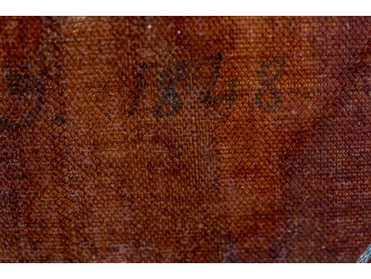 James Bogle (American [NY], 1817-1873) Oil On Canvas, Portrait Of A Gentleman, 1848