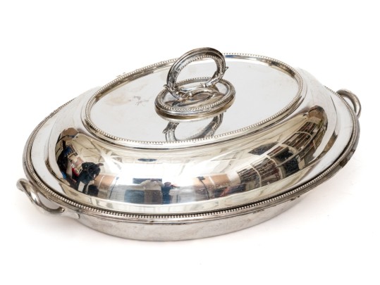 English London George Richmond Collis & Co. Silver Plated Vegetable Dish