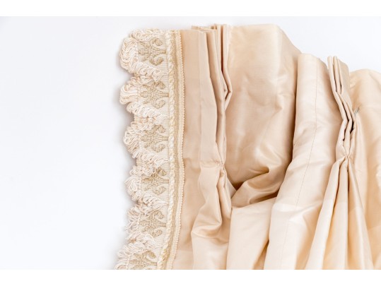 Pair Of Brunschwig And Fils Fabric Window Curtains