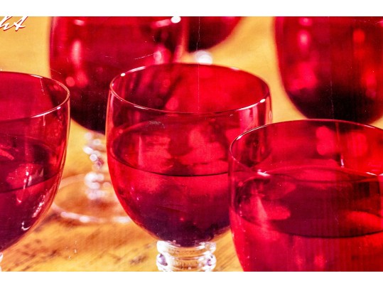 Unopened Box Of Eight Stemmed Goblets