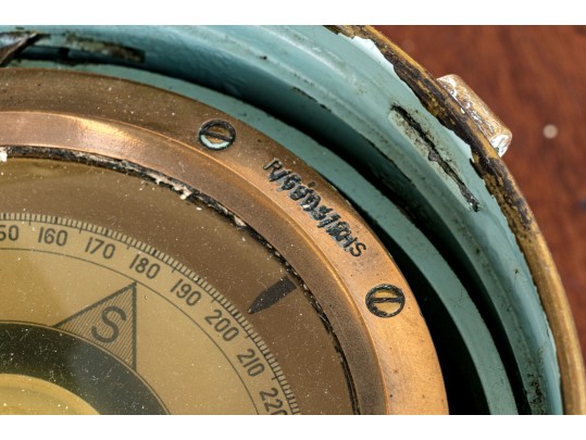 Antique Brass Ship Binnacle Compass