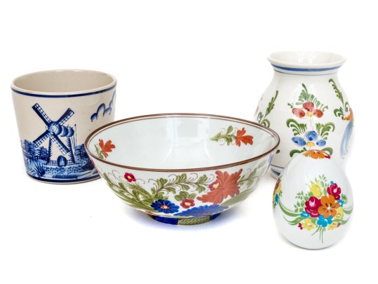 Four Assorted Pieces Of Ceramics