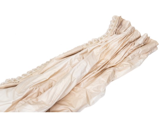 Pair Of Brunschwig And Fils Fabric Window Curtains