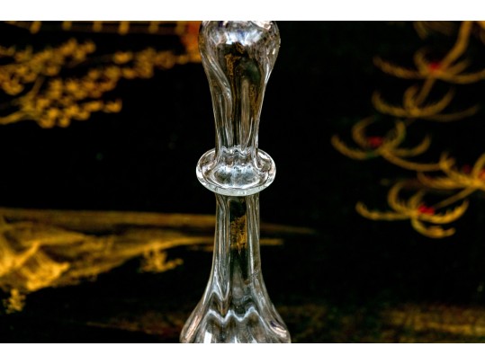 Pair Of Fabulous Hand-blown Glass Candlesticks