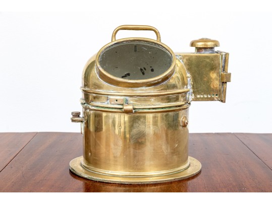 Antique Brass Ship Binnacle Compass