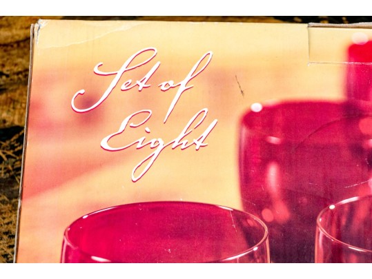 Unopened Box Of Eight Stemmed Goblets