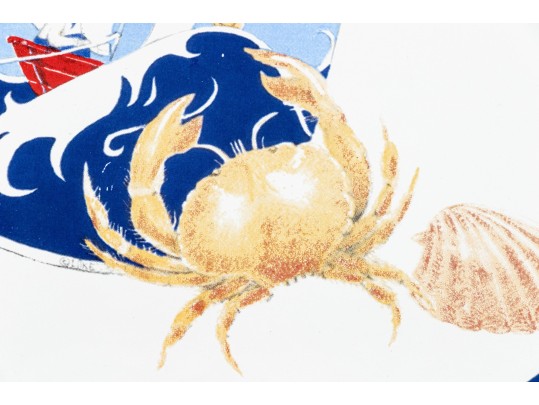 Mary Lake-Thompson For Golden Rabbit Enameled Serving Bowl