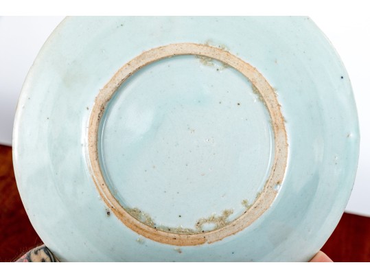 Collection Of Nine Antique 19th C. Chinese Export Blue And White Canton Pattern Porcelain