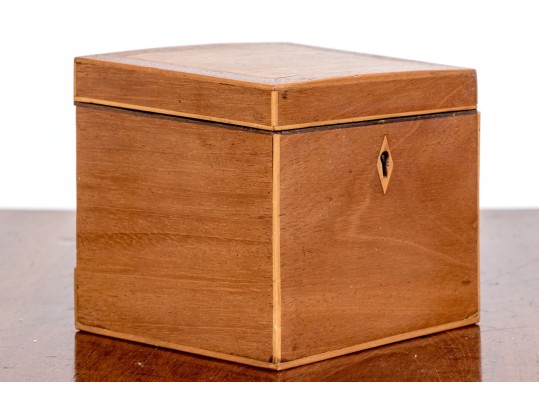 Antique Banded Tea Caddy