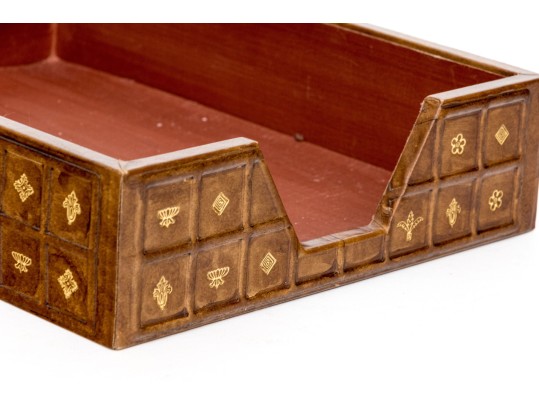 Leather Wrapped Document Box