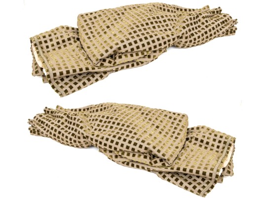 Pair Of Brunschwig And Fils Fabric Window Curtains