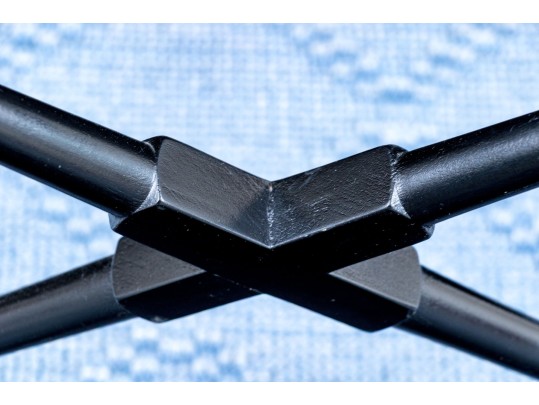 Chinoisserie Oval Ebonised And Gilt Papier Mache Tray Top Table