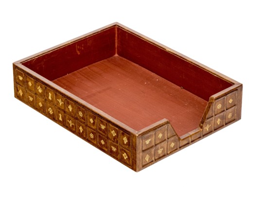 Leather Wrapped Document Box