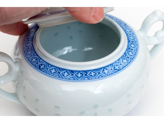 Four Blue And White English And Asian Ceramics