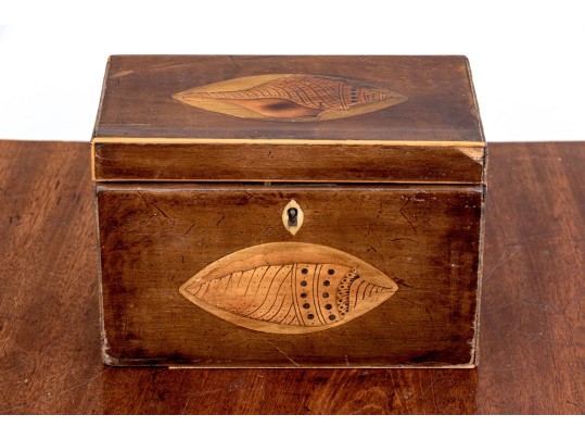Marquetry Inlaid Tea Caddy