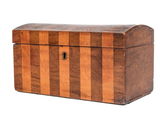 Antique Marquetry Tea Caddy