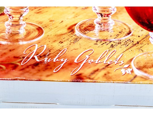 Unopened Box Of Eight Stemmed Goblets