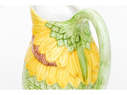 Two Moulded And Painted Ceramic Wares